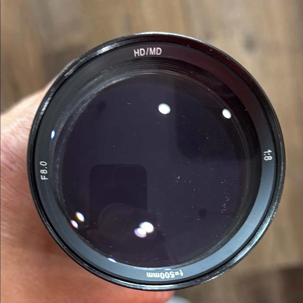 Black Telephoto Camera Lens, 5mm F/8.0 Multi Coated